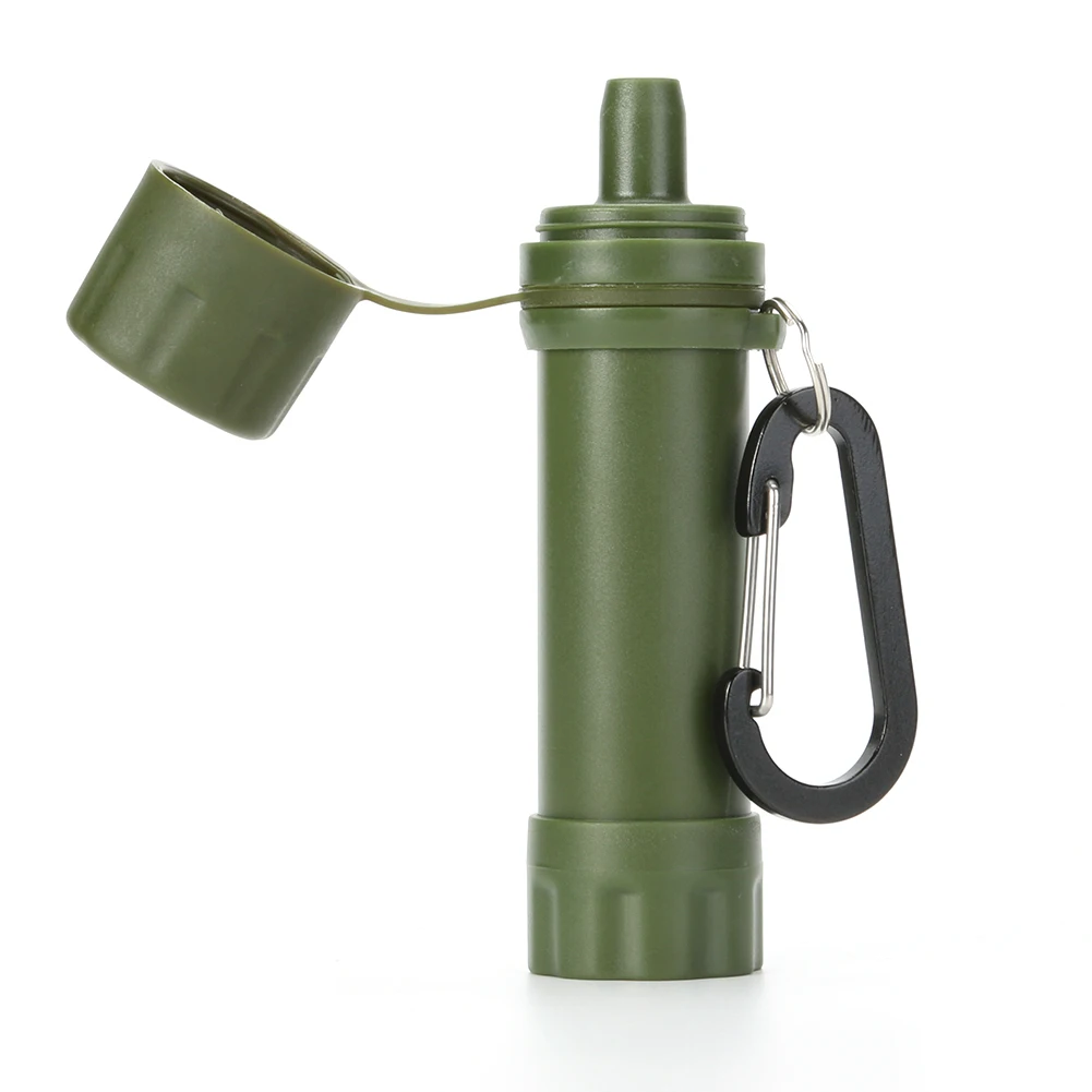 Water Filter Wild Life Emergency Drinking Water Filtering Tools Portable Camping Hiking Life Survival Water Purifier Filter With Straw