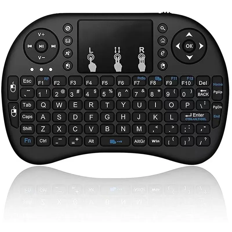 Wireless Keyboard I8 Wireless Keyboard 2.4GHz Mini English Russian Touchpad Keyboard Aerial Mouse Remote Control Laptop TV Box Projector