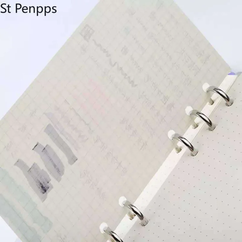 Notebook Refill Paper Refill Binder A5/A6/A7 Loose Leaf Refill Spiral Binder Planner Diary Insert Schedule Organiser Plan 45 Sheets Notes Paper 6 Holes Dot Grid