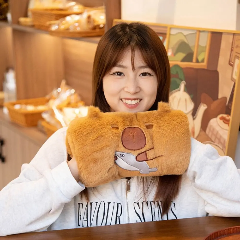 New PP cotton Hand Warmer Pillow Soft Gift Cartoon Dolls Capybara Hand Hold Warm Cushion