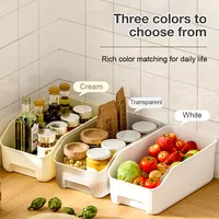 Kitchen Food Storage Box with Handle Large Capacity Spice Fruit Vegetable Container Cabinet Storage Box Kitchen Storage Organize 2