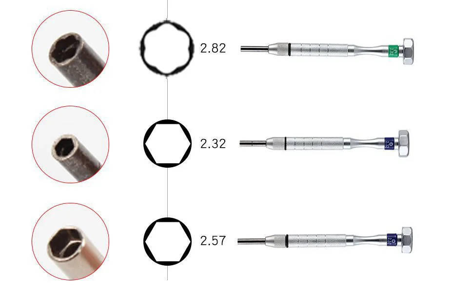 1pc High Quality Stainless Steel Eyeglasses Screwdriver Set For Glasses Watches Repair Tool Replaceable Blades Screwdriver
