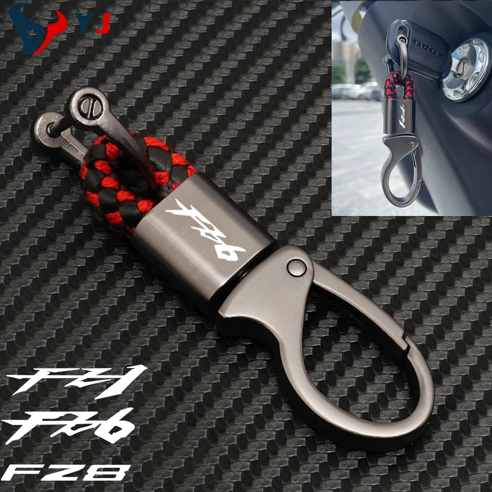 

Флэш-брелок для Yamaha FZ1 FZ6 FZ8 FZ 1 6 8, вращающийся металлический брелок для ключей, кольца, шнурок, аксессуары для мотоциклов 2023