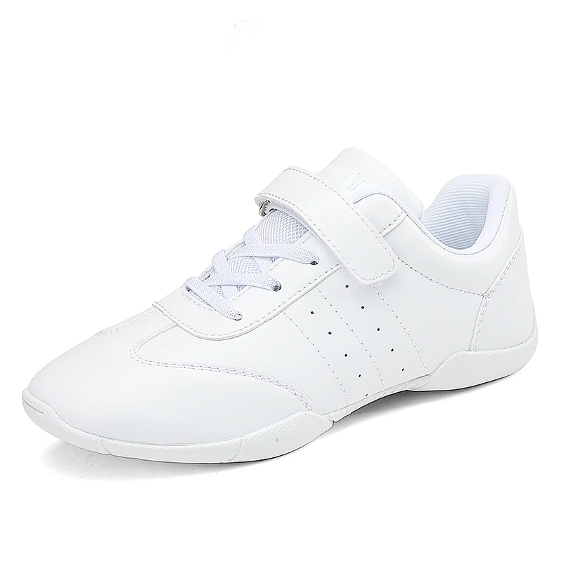 6684 Children's competitive aerobics shoes White cheerleading shoes Training competition Artistic gymnastics Square