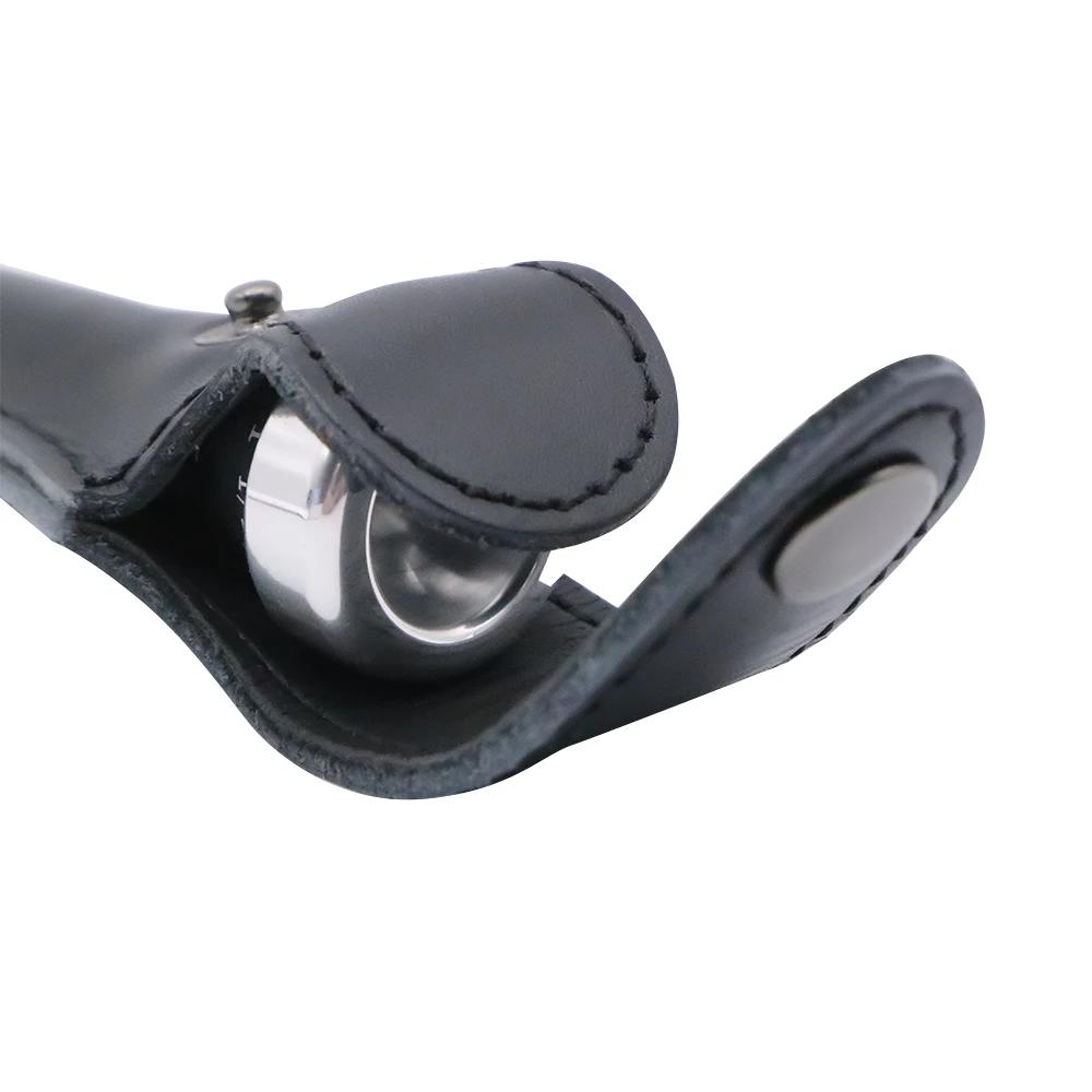 Trumpet Mouthpiece Silver-plated with Leather Mouthpiece Pouch Case Bag 1.5C 1-1/2 Trumpet Accessories