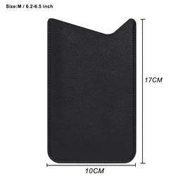 Leather Sleeve Phone Case Cover Bag - Artificial leather (6.2 - 6.5 inches)