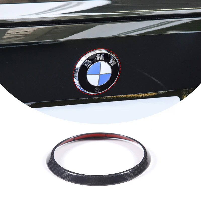 

Настоящее углеродное волокно для BMW 4 серии G22 G23 G26 2021-2023, декоративное кольцо с логотипом автомобиля, задняя крышка с логотипом, автомобильные наклейки, аксессуары