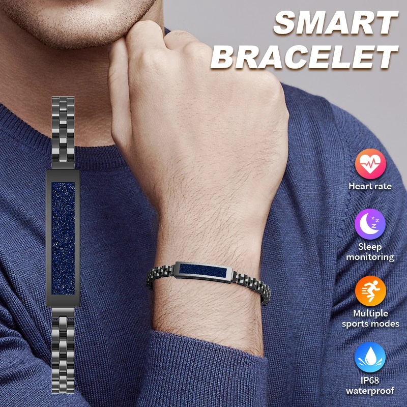 Stylish Women's Smart Jewelry Smart Bracelet with Remote Camera Control Steps Counter Multiple Sports Mode Electronic Wristband
