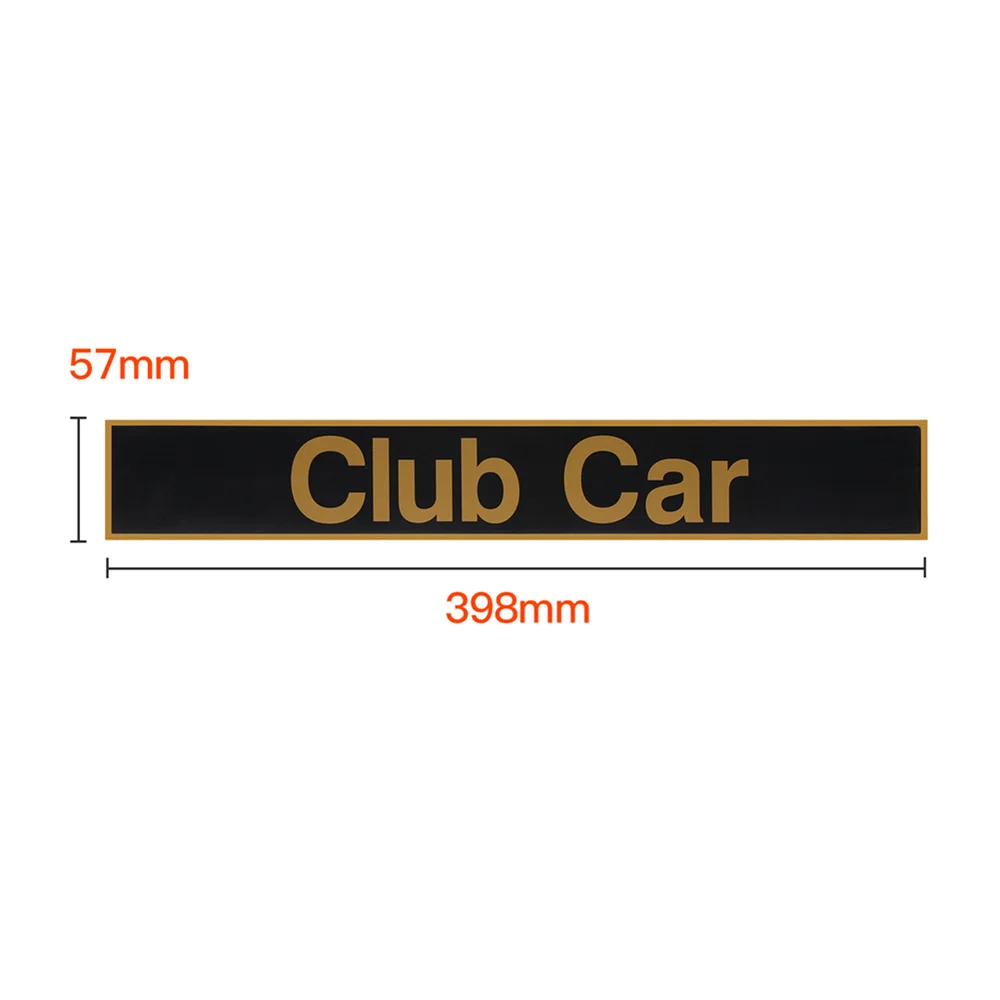 Golf Cart Name Plate JayCreer Front Name Plate Emblem for Club Car Precedent 102502601
