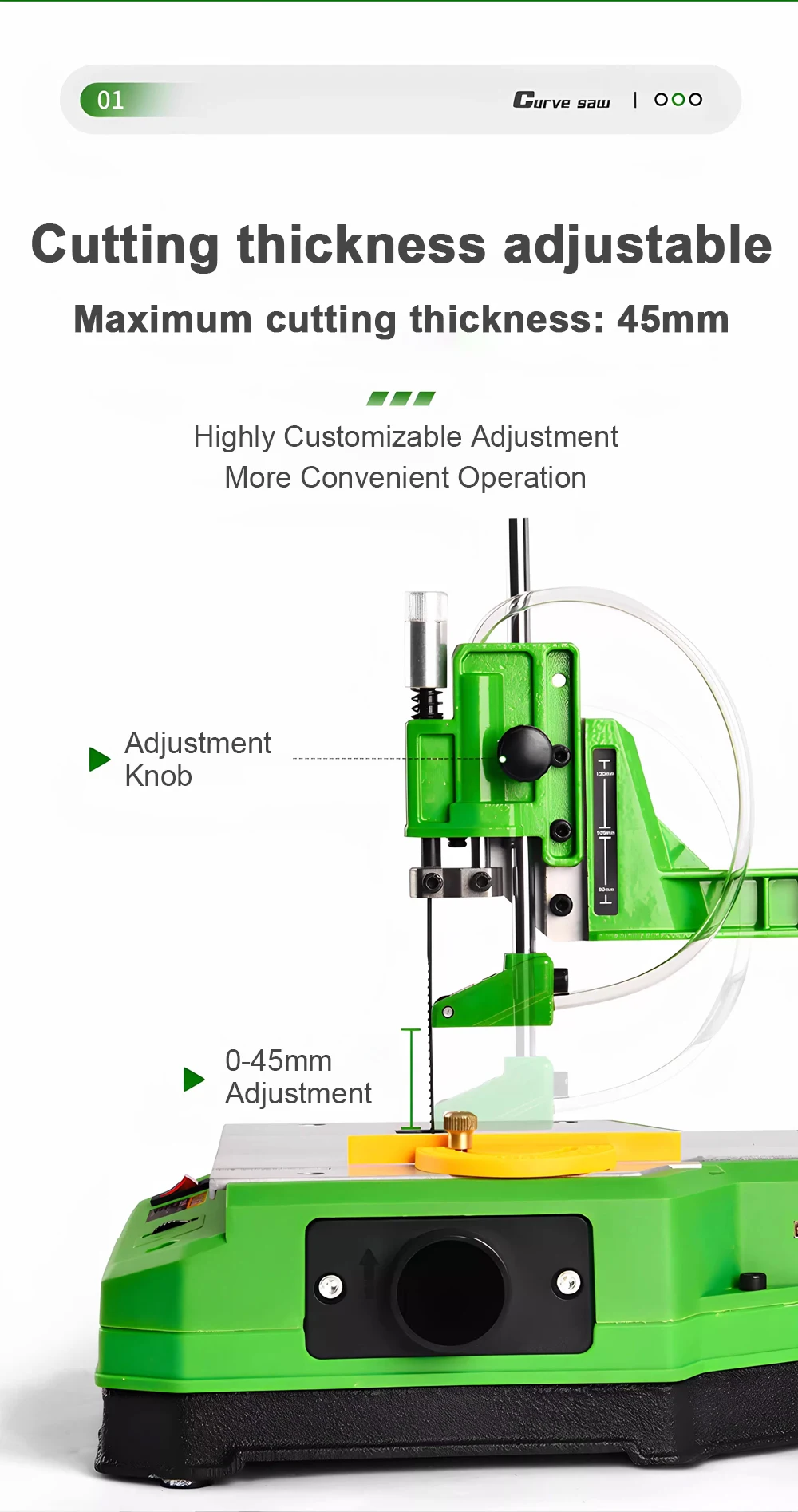 Desktop Jigsaw Small Curve Saw Electric Multi-Function Scroll Saw for Straight C