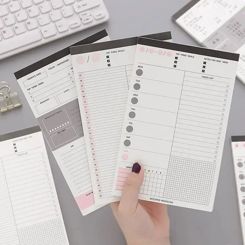 Wekelijkse planner bureaublad notitieblok te doen lijst met magnetische bevestigingen voor