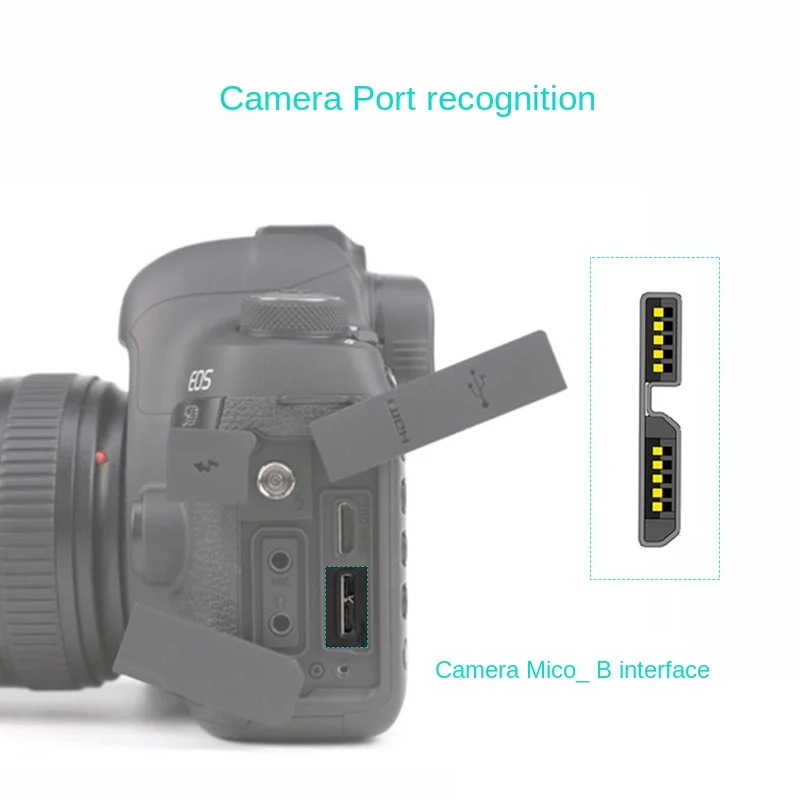 Type-c to micro-b USB tethered shooting cable, camera computer