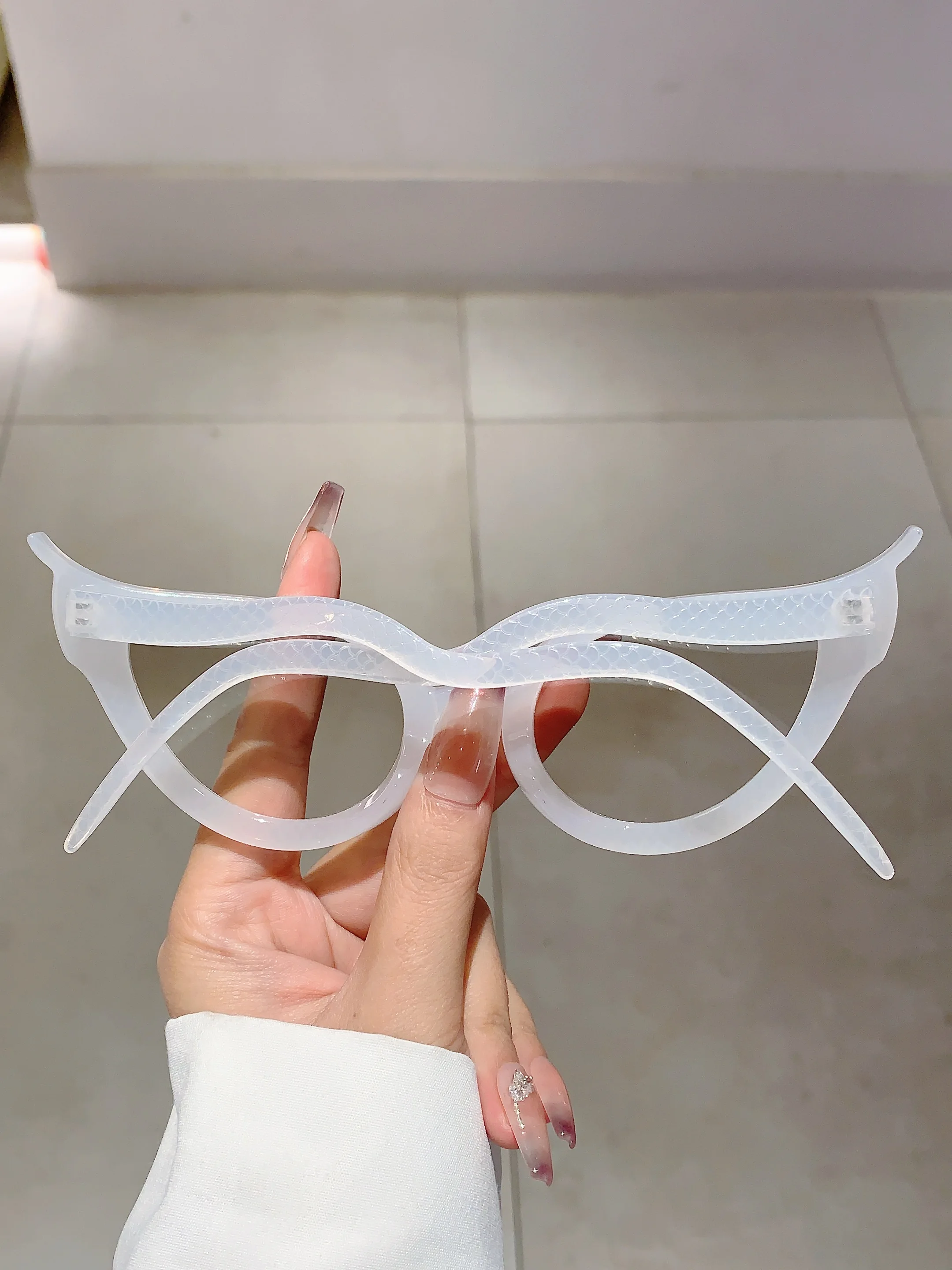 Kammpt neue Cat Eye Sonnenbrille Mode Vintage Schlangen form Rahmen mehrfarbig für Frauen stilvolle trend ige Marke Design Schatten Brillen – Detail 20