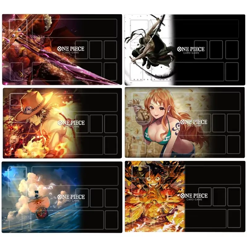 60*35Cm Diy OPCG One Piece Luffy Nami Hancock Dedicated Game Card Mat OPCG Zoro Shanks Battle Game Anime Table Mat Gift Toys