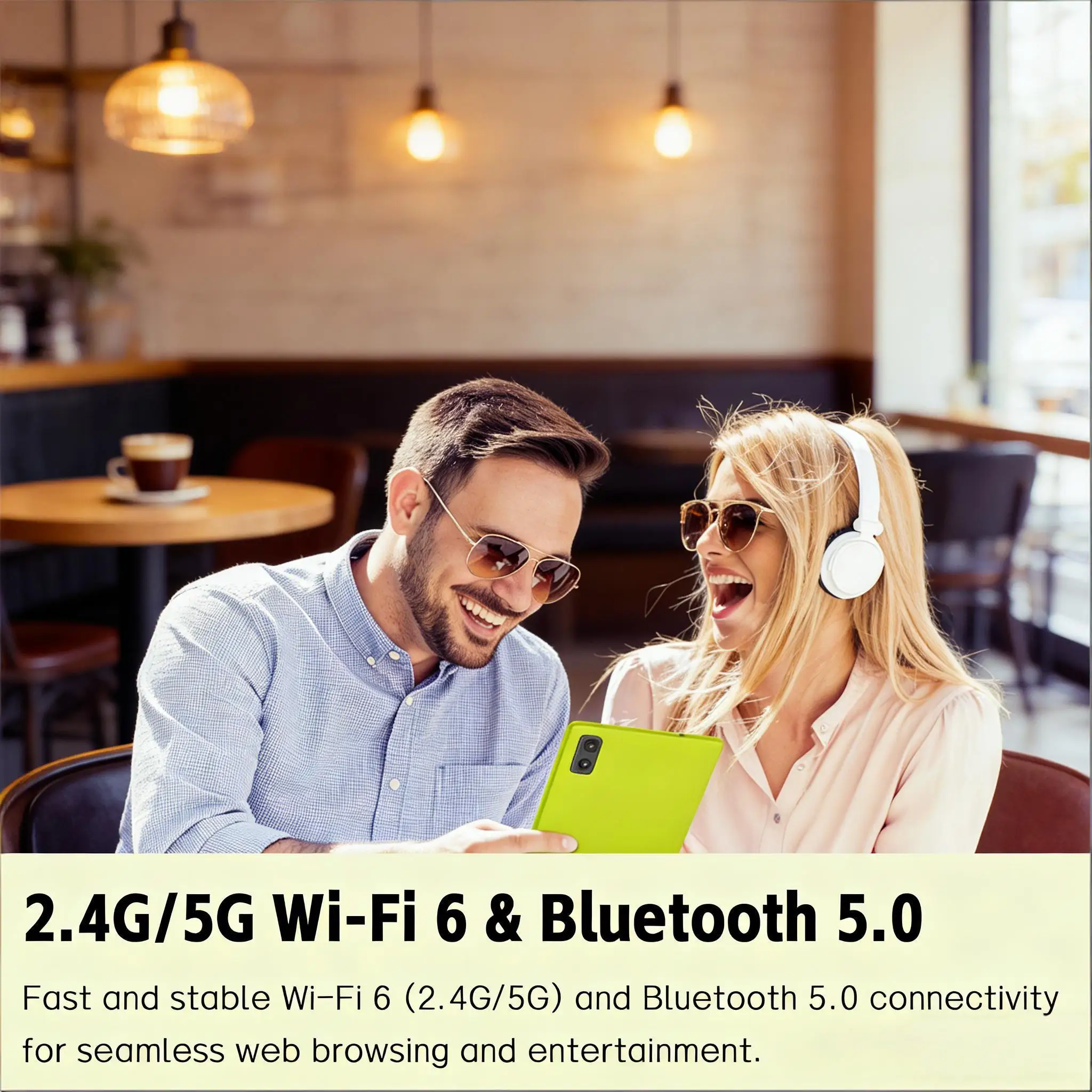 8.68인치 안드로이드 15 태블릿 8GB 램+64GB 롬 RK3562 쿼드 코어 1340x800 인셀 스크린 5000mAh 2.4G/5G 와이파이 6 와이드빈 L1 태블릿