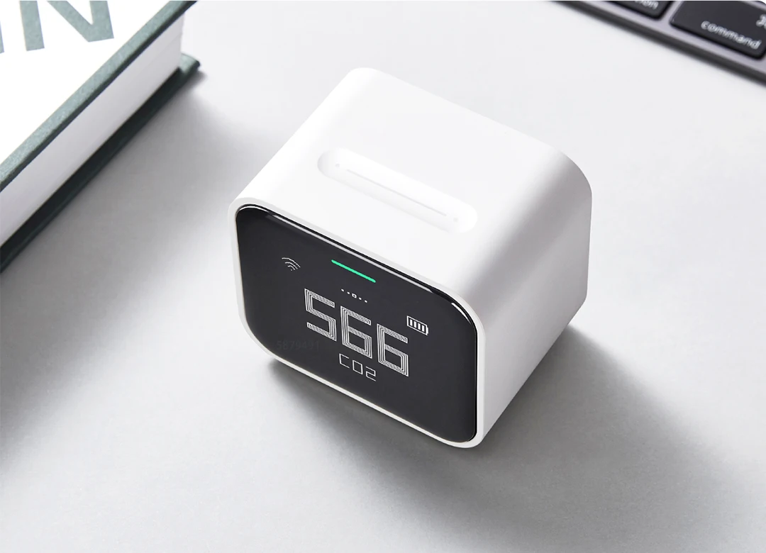 Xiaomi Qingping Air Detector Lite Retina Touch Screen CO2 PM2.5 PM10 Temperature Humidity Monitor Work Mihome App Apple Homekit