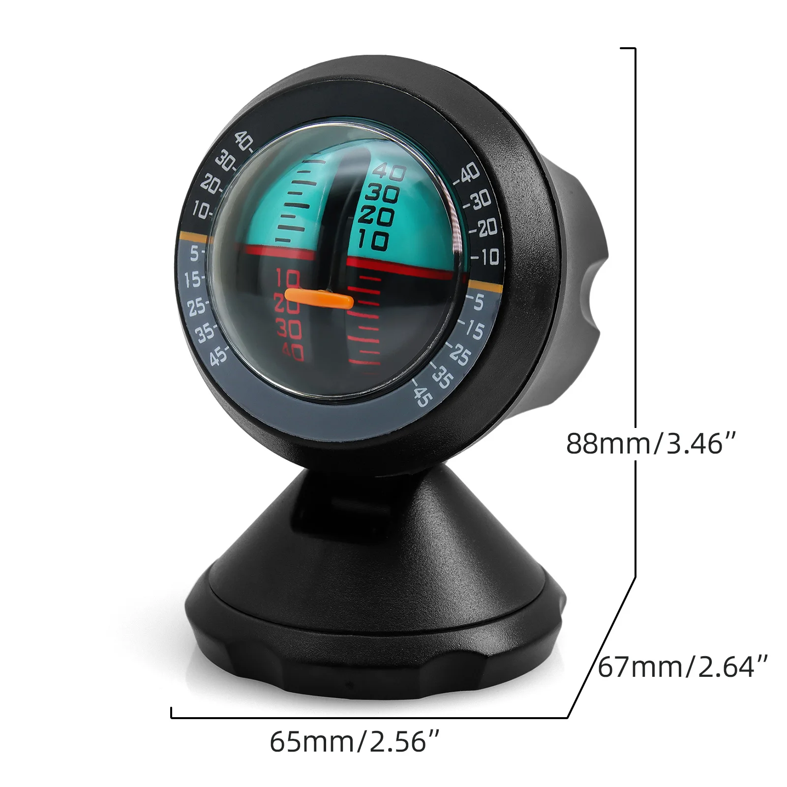 Auto Inclinometer Level Tilt Gauge Indicator, Outdoor Angle Helling Meter Level Tilt Gauge Indicator Gradient Balancer Tool voor auto's Off-road voertuig