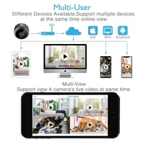 Micro maison sans fil vidéo CCTV Mini Surveillance de sécurité avec Wifi IP Camara capteur infrarouge CMOS 2MP téléphone alarme caméra 6
