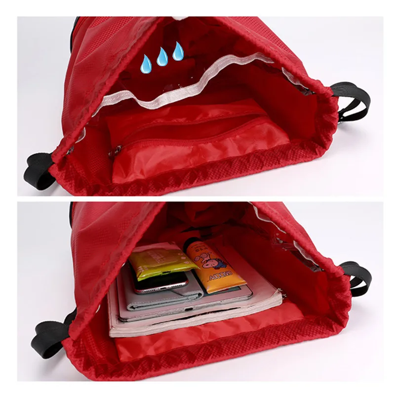 Women's Bags Waterproof Gym Men's Soccer Training Large Fitness Basketball Ball Drawstring Handbag Travel Female Sports Backpack