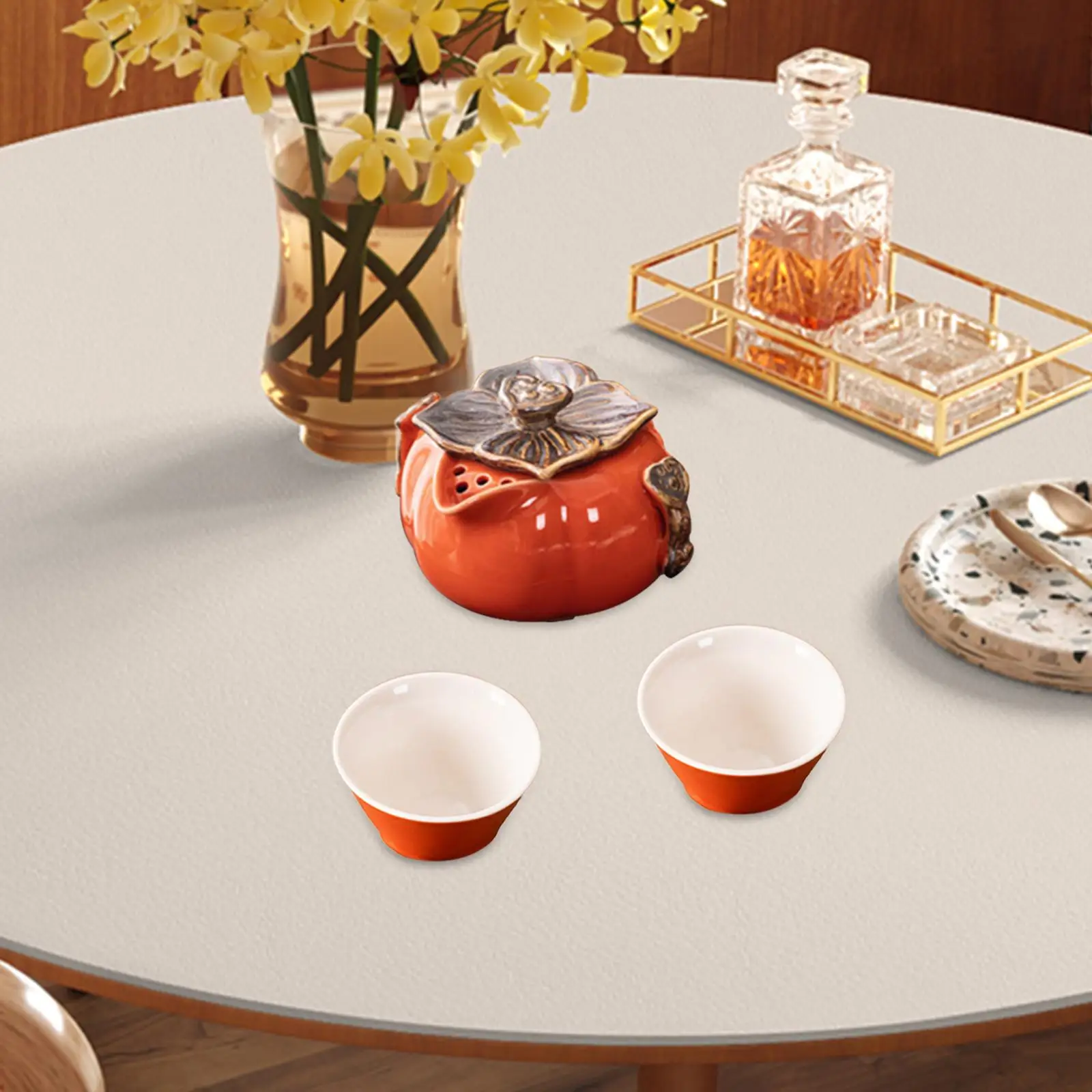 Tea Infuser Pot Water Tea Cup Tea Maker Kungfu Glass Tea Set for Outdoor Camping Dining Room Tea House New Year Father's Day