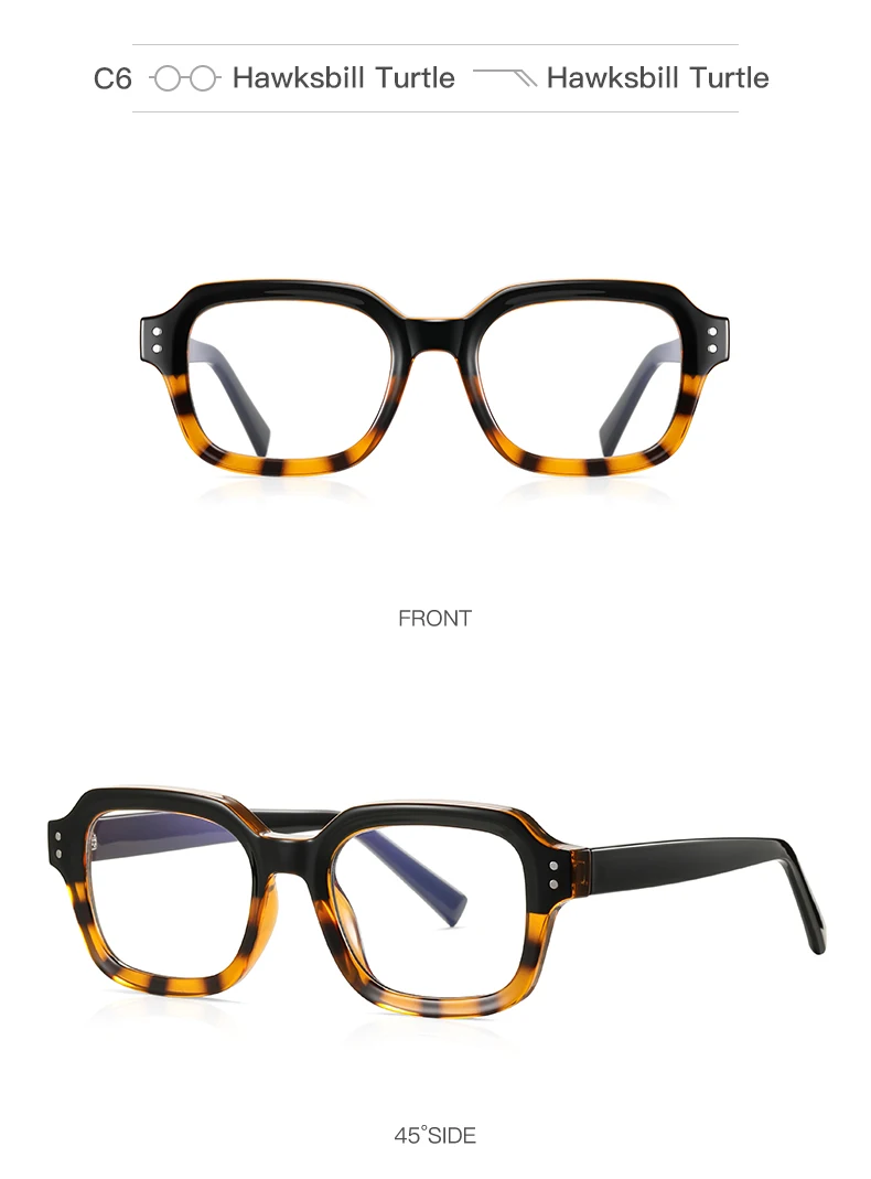 VICKY Classic Simple Fashionable Design Customizable Prescription Reading Glasses Anti-Blue Light Computer Glasses PFD2190