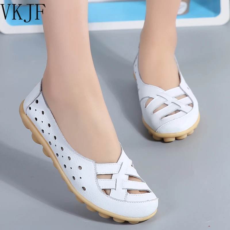 2022-Flats-For-Women-Comfortable-Genuine-Leather-Flat-Shoes-Woman ...
