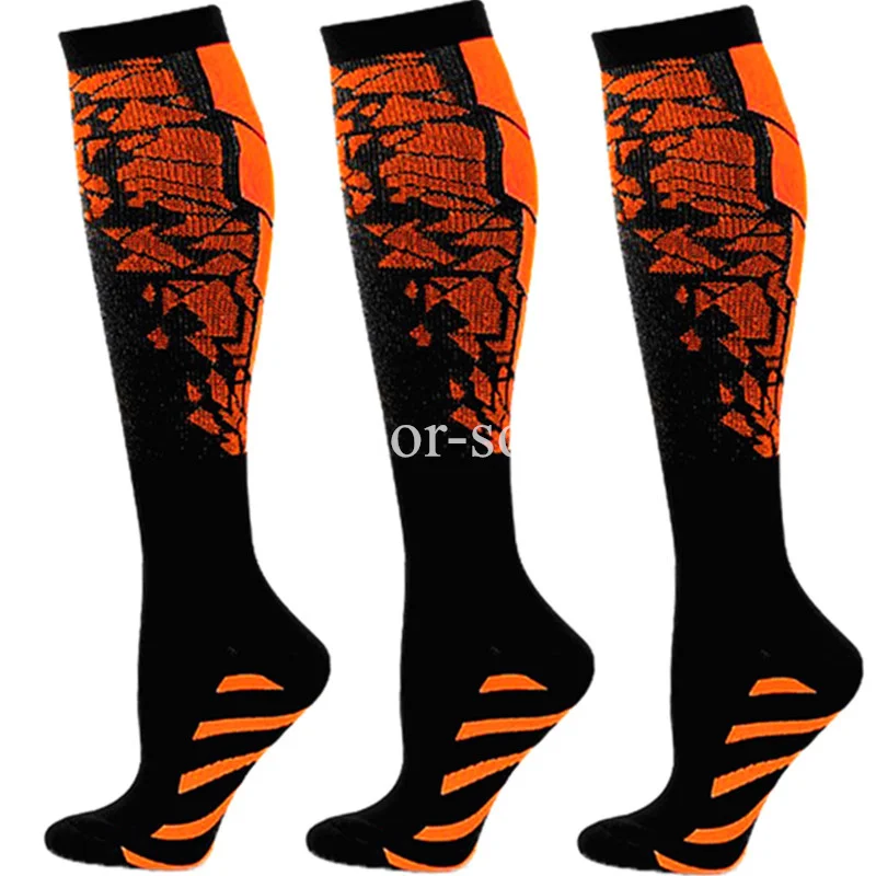 Floral Compression Socks - 3 Pairs Pack Anti-Fatigue Sports Stockings