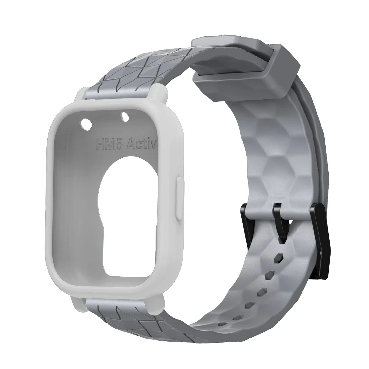 Enhanced Silicone Replacement Bracelet with Protective Shell Covers