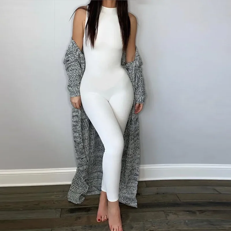 

Женский комбинезон-карандаш Clinkly, повседневный спортивный комбинезон для фитнеса без рукавов, тонкая одежда для активного отдыха, универсальный комбинезон, одежда