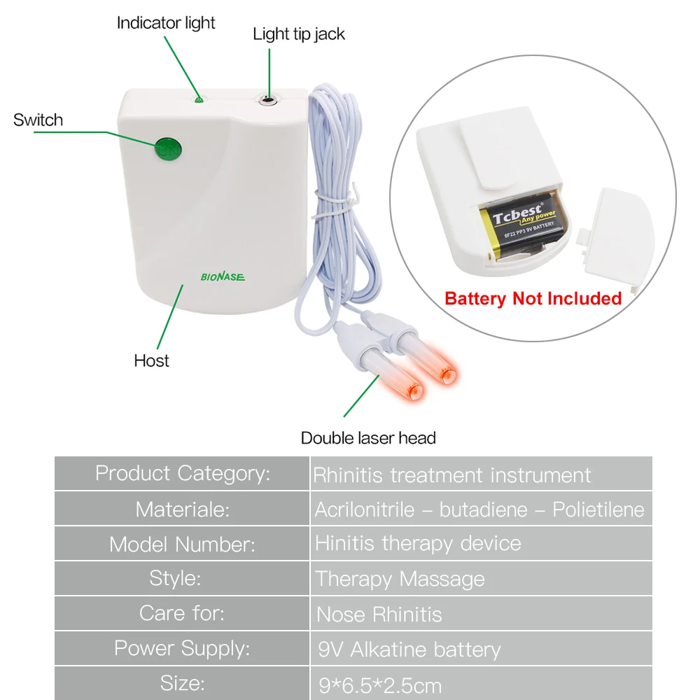 Rhinitis Sinusitis Cure Therapy Machine Nose Care Bionase Rinite Massage Device Laser Treatment Health Care nose treatment