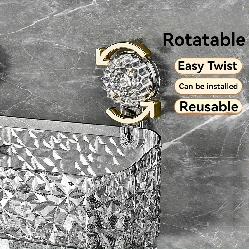 Suction Cup Bathroom Shelf No Drill Wall Mount Corner Shower Shelf Shampoo Holder Shower Caddy Drain Basket Bathroom Organizer 6