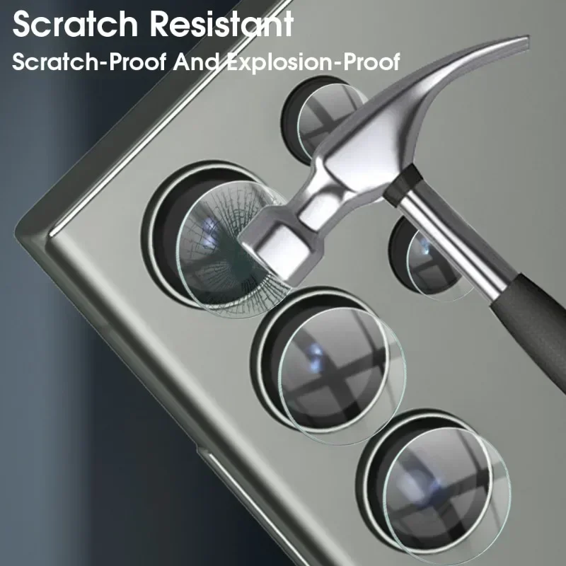 4-Pack HD Clear Tempered Glass Camera Protector Lens Film