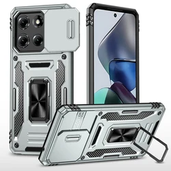 Heavy Duty 360° Kickstand Phone Case with Camera Protection for Motorola Edge (2025) (GRAY)