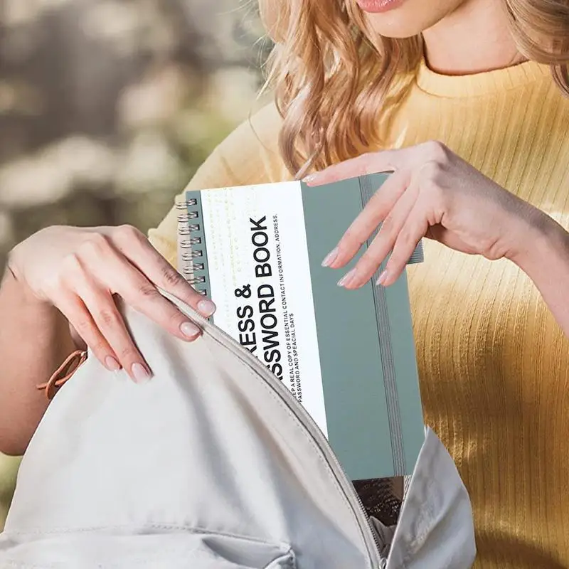 Portable Alphabetical Password Organizer Notebook