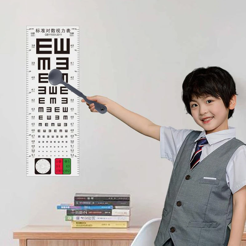 1PCS Eye Occluder Professional Frosted Transparent/Black Handheld Optometry Tool Eye Occluder Block Plate For Vision Test