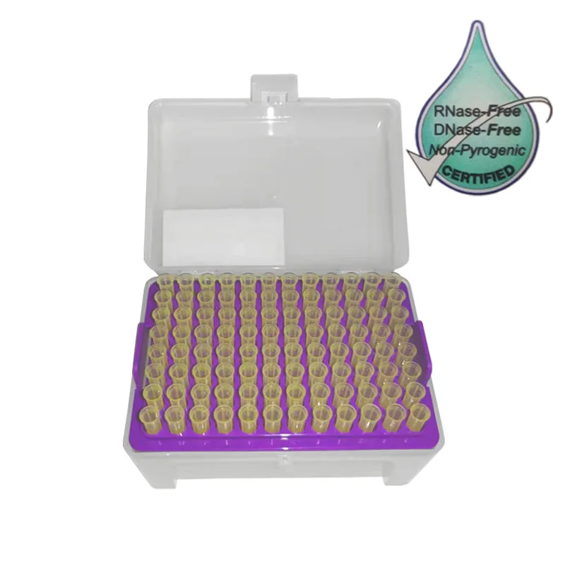 96Pcsbox200ulLaboratoryPipetteTipsPPSterilizeNonPyrogenicBNaseFree1200ulUniversal