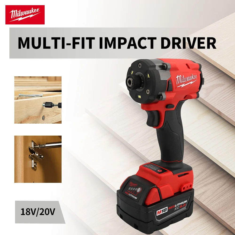 Milwaukee Brushless Impact Driver 300NM 18V Machines Repair Screwdriver Impact Drill Rechargable Battery 4 Speed Power Tool 2