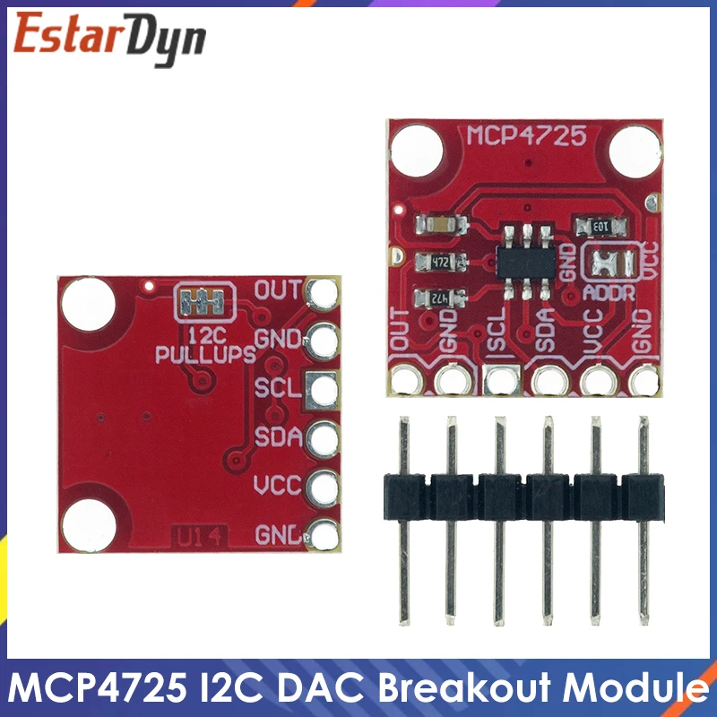 

MCP4725 I2C DAC Breakout module development board