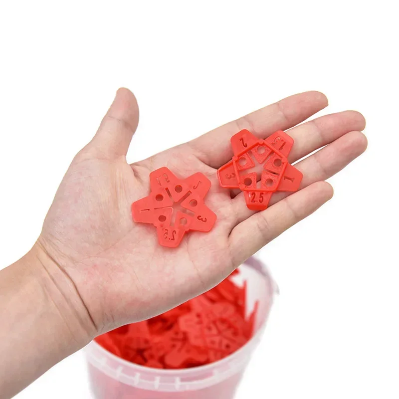 1-3mm Removable Wall Tiles Ceramic Gap Locator Cross Tile Leveling System Gap Floor Construction Tools Reuse 50pcs