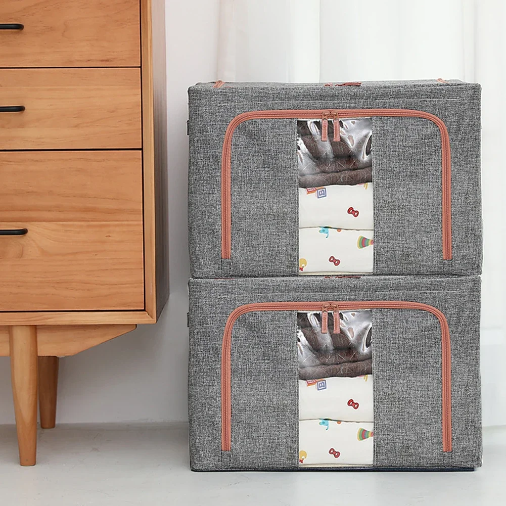 2/1PCS Quilt Blanket Organizer Big 24L Dustproof Closet Storage Bag Quilt Clothes Storage Bag Duvet Blanket Sorting Bags 3