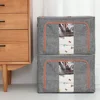 2/1PCS Quilt Blanket Organizer Big 24L Dustproof Closet Storage Bag Quilt Clothes Storage Bag Duvet Blanket Sorting Bags 3