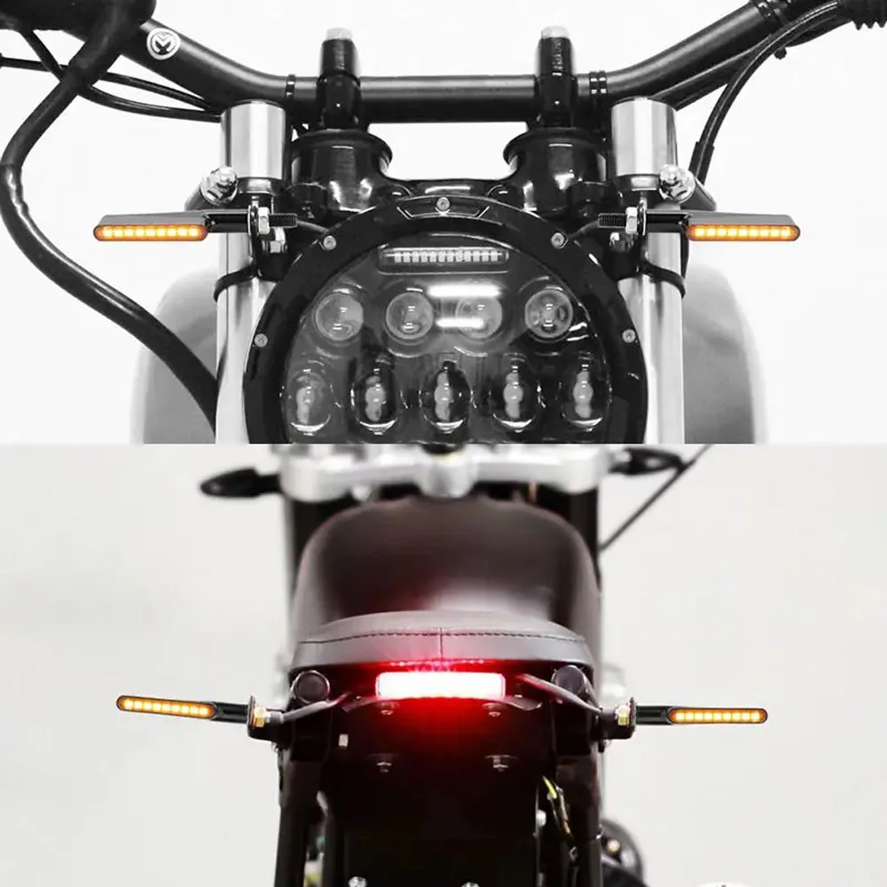 E24 8mm Motorcycle 9led Turn Signal Light Indicator Lights flasher Arrows Lamp b