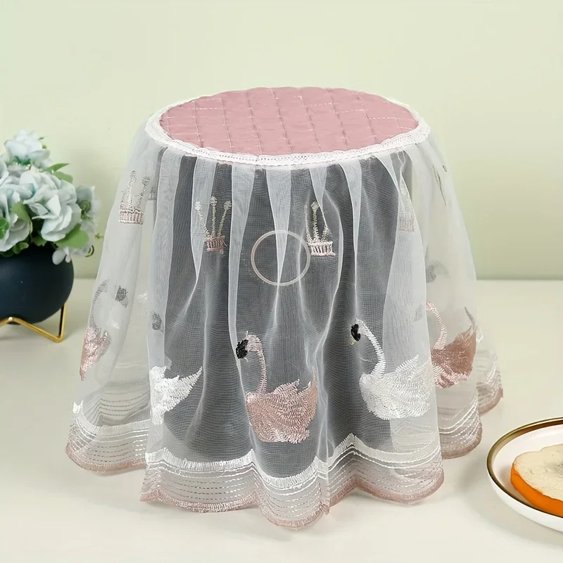 Air Fryer Dust Cover Electric Rice Pot Dust Cover Lace Fabric Cover Suitable For Laundry Kitchen Appliances 1pc microwave dust cover kitchen dust cover air fryer hood