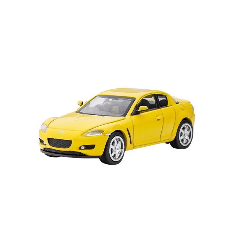 Mazda-coche deportivo de RX-8 en miniatura, modelo de coche de aleación a escala pequeña, colección de modelos de coche, modelo Diecast UM 1/64