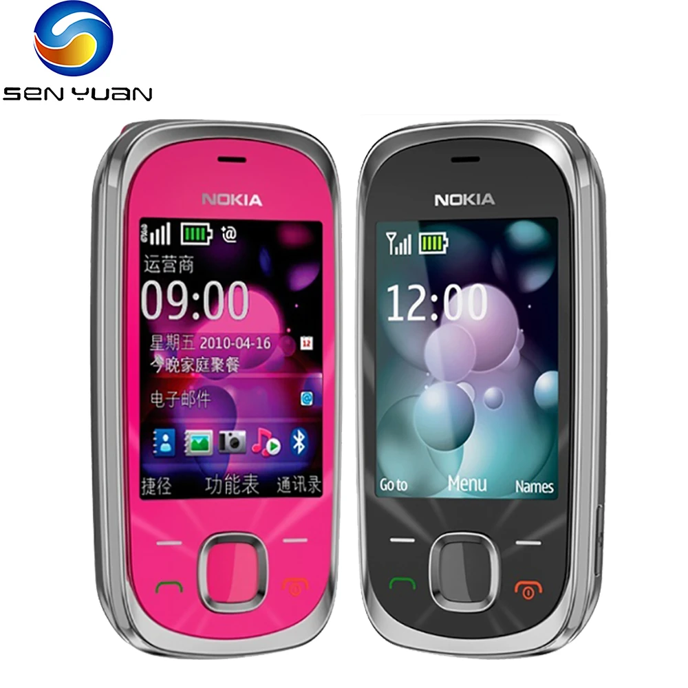 Original Nokia 7230 3G Mobile Phone Refurbished-95%New English&Russian&Hebrew&Arabic Keyboard 3.2MP Bluetooth FM MP3 CellPhone buy refurbished iphone