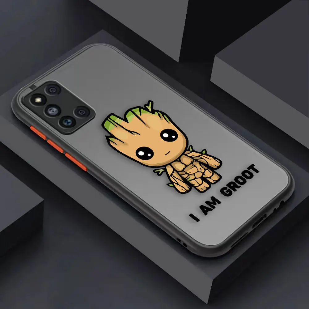 thumbnail image 1 of Matte Case for Samsung Galaxy M62 M53 M52 M51 M33 M32 M31 M30S 5G J8 J7 J6 J5 J4 Case Funda Coque Capa Shell Marvel Comics Groot, 1 of 5