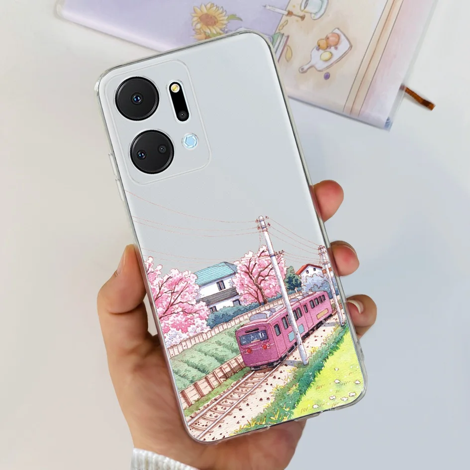 Floral Printed Soft Protective Phone Case with Bumper