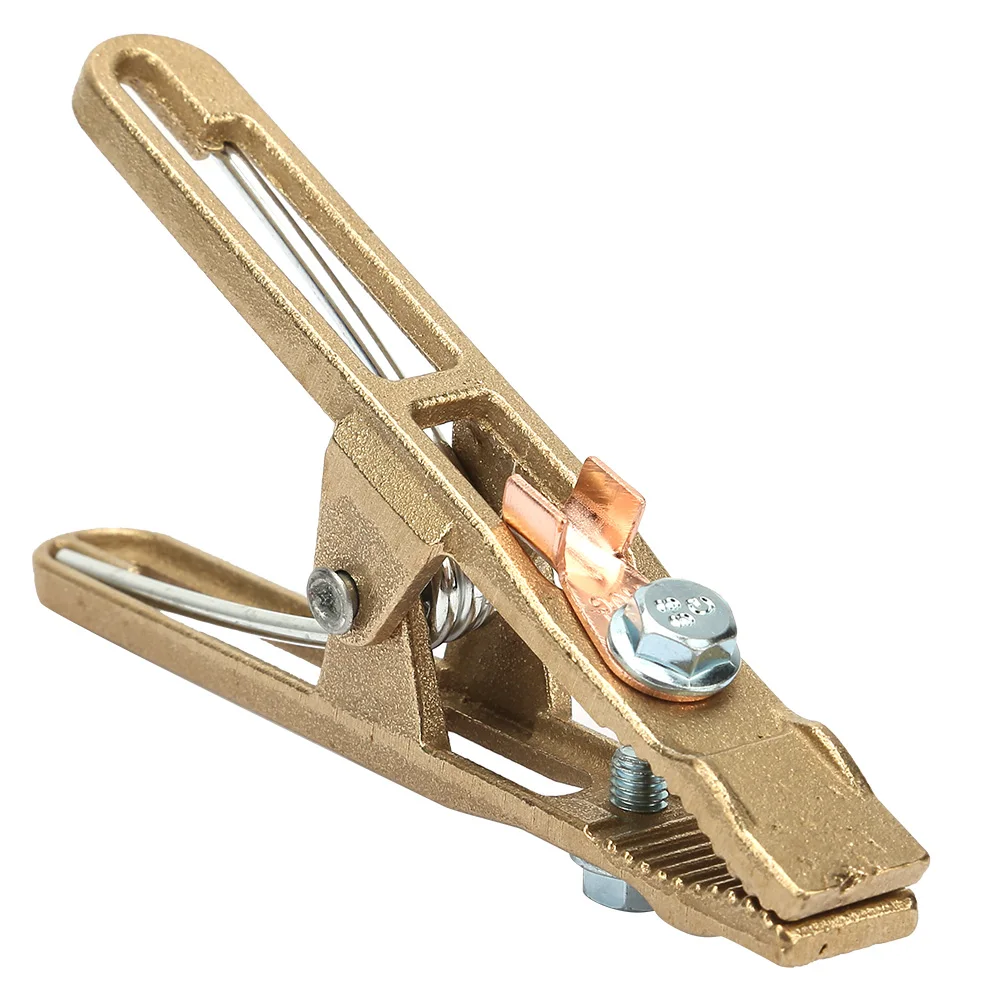 1Pc 260/300/500A Brass Material A Shape Ground Welding Earth Clamp for Welding Machine Ground Clip 4