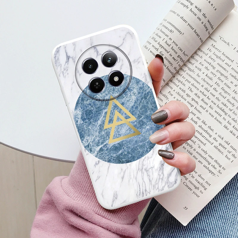 Luxury Marble Art Soft TPU Protective Back Cover - Shockproof Fashion Case