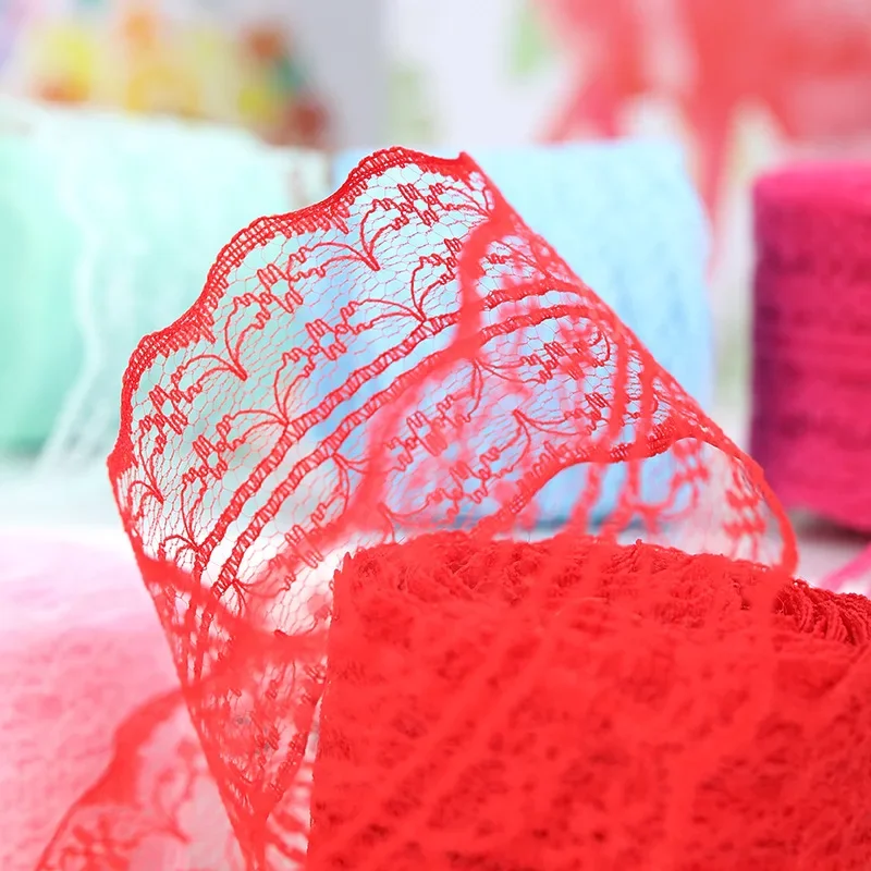 Lace Ribbon 10Meters/Roll 43mm Handmade Material DIY Apparel Sewing Fabric